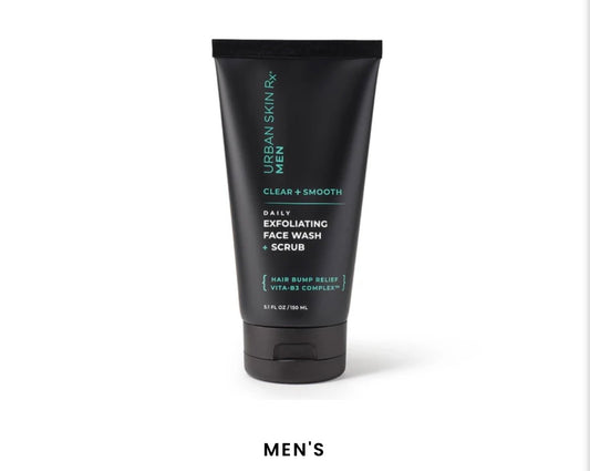 Exfoliating Face Wash &
Scrub
Buffs away dead skin cells